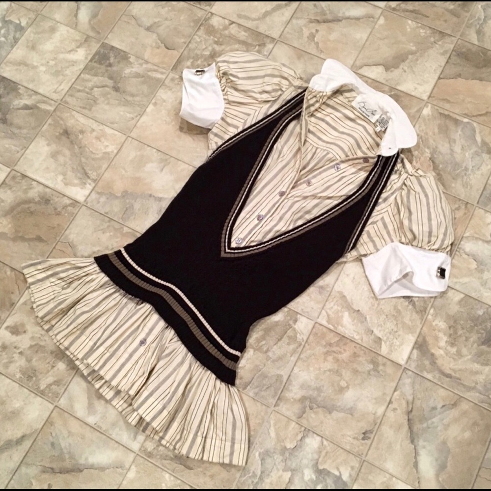 Byron Lars Anthropologie beauty mark top
